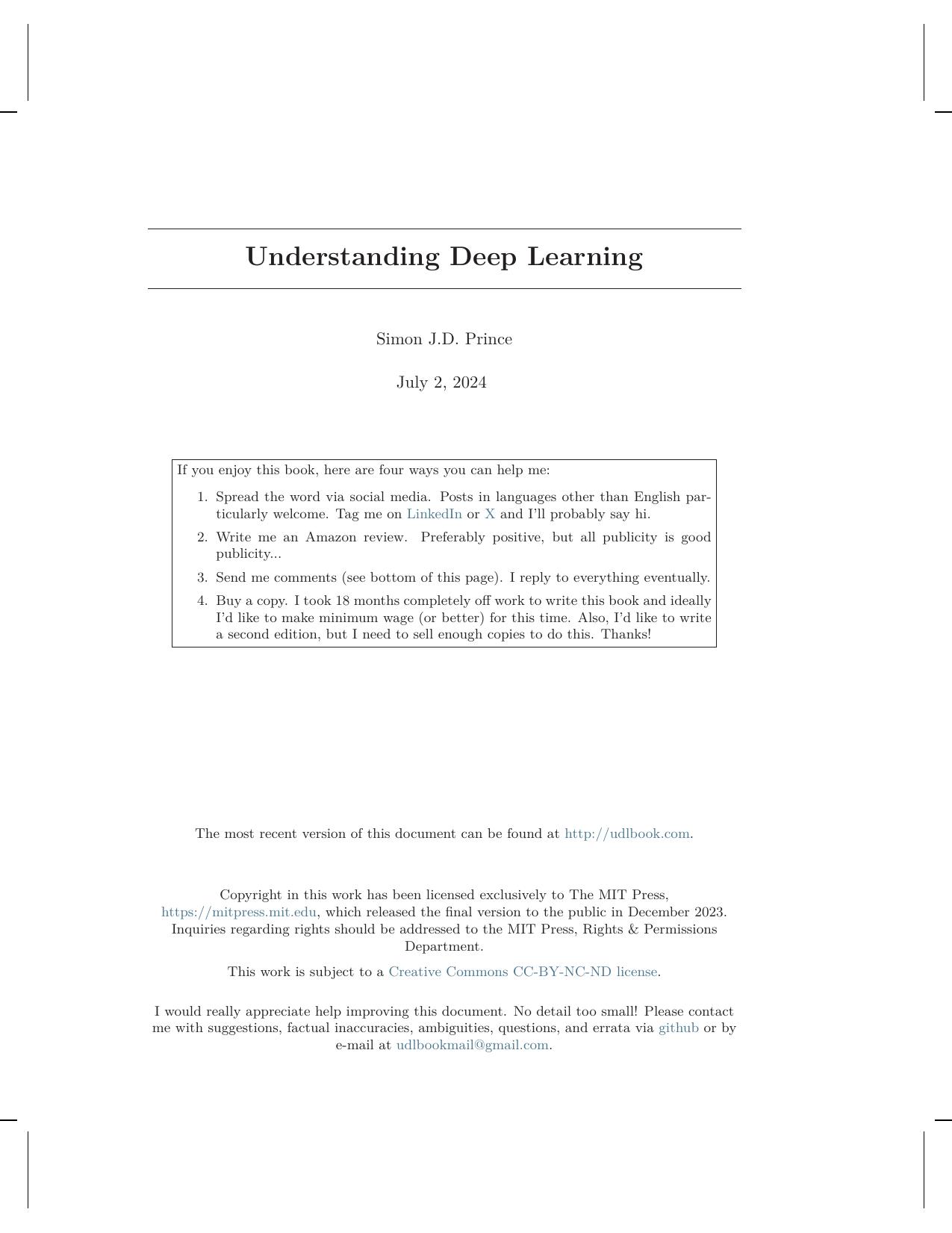 Understanding DeepLearning